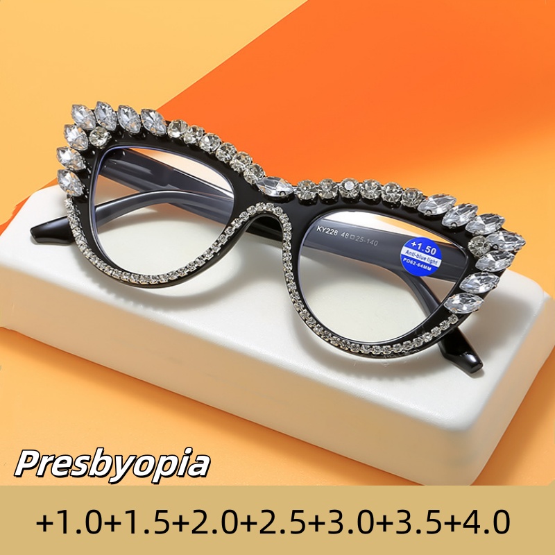 Street Fashion Photography - New Retro Cat Eye Diamond Cutting