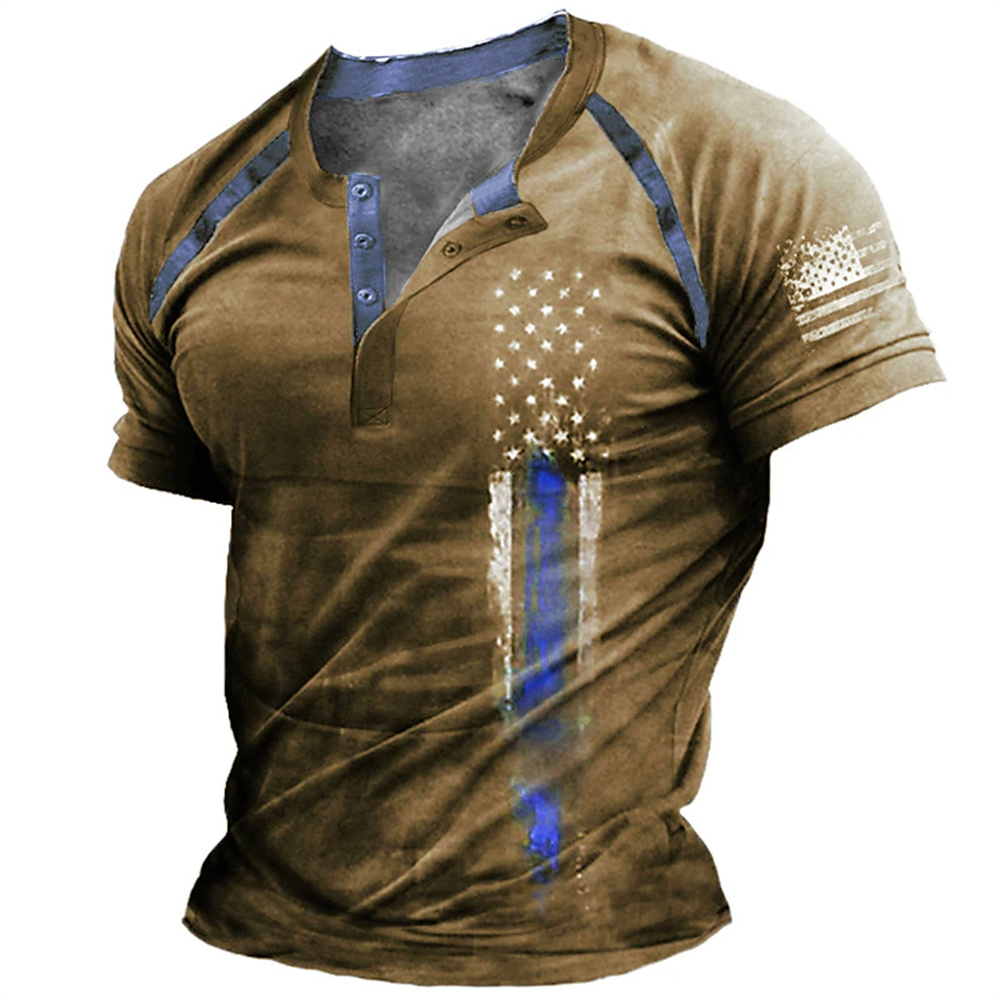 Street Summer Fashion - Funny 3D American Flag Print Men's