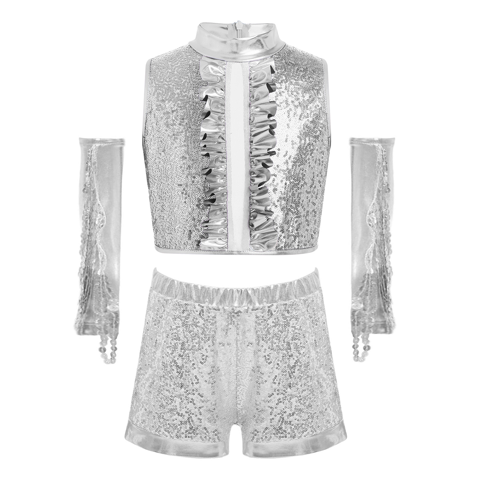 Kids Sparkling Metallic Sequin - Street Fashion Kids 评论和价格