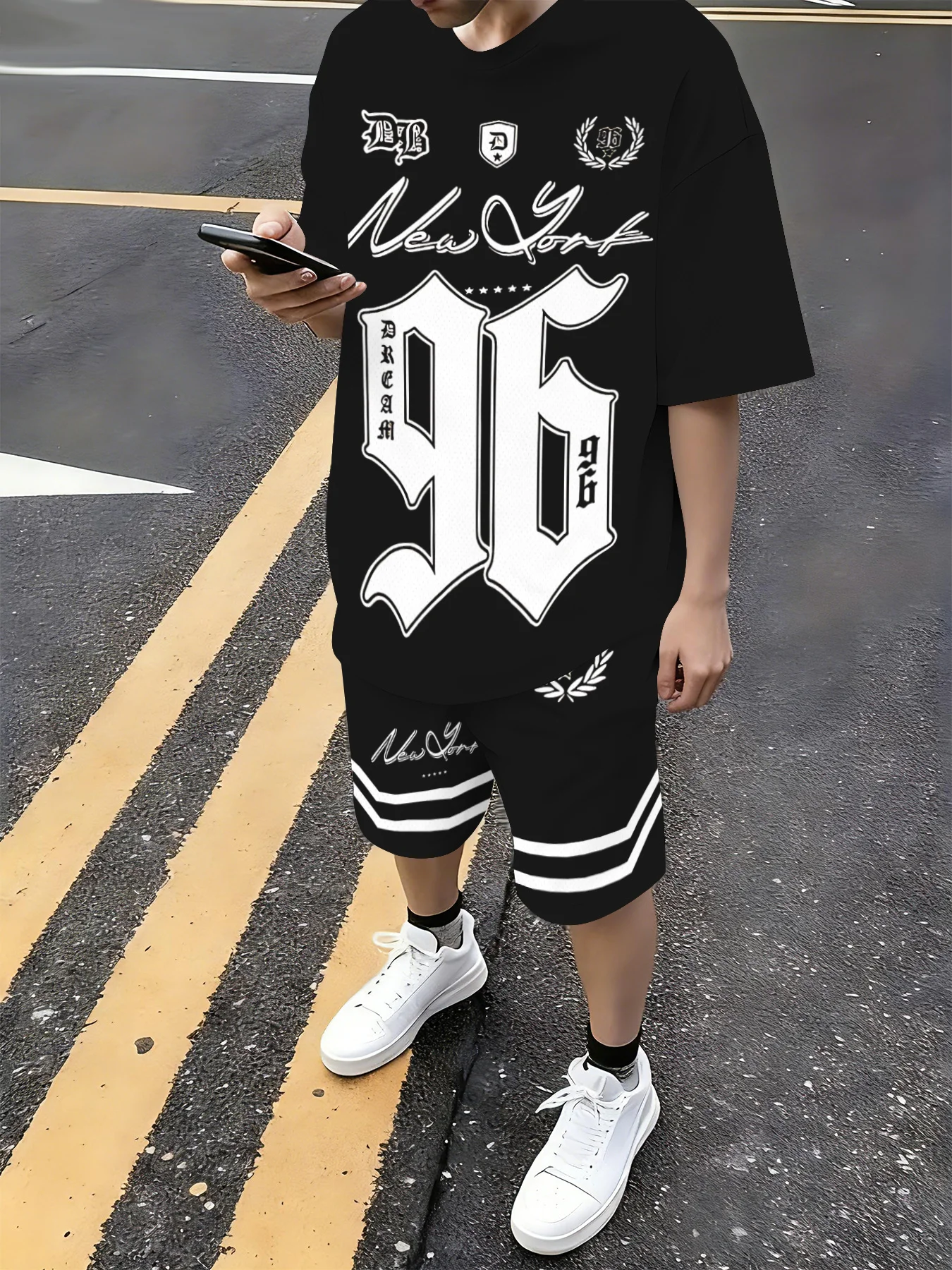 Summer New Men's Suit Street C - Street Summer Fashion 评论和价格