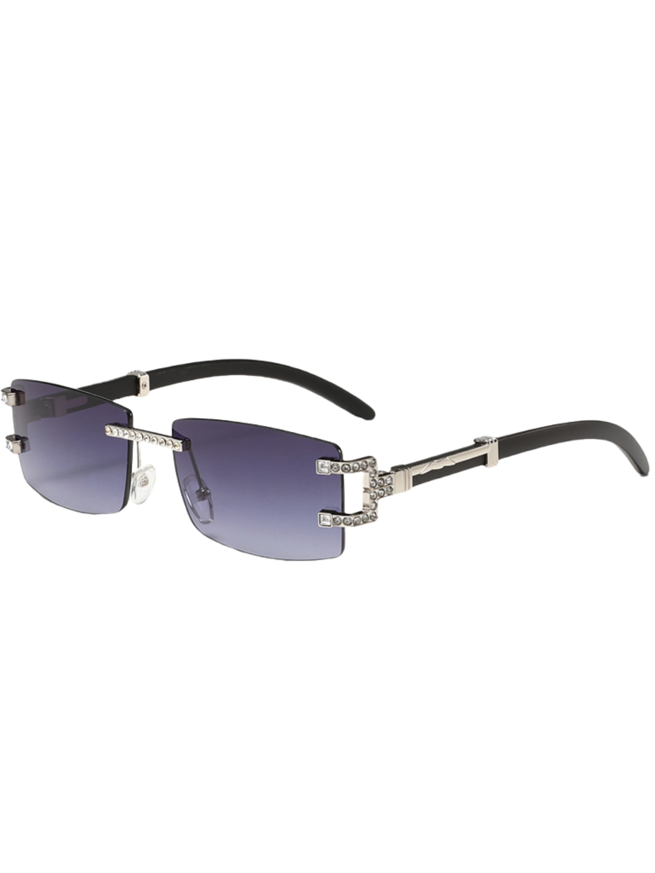 Wood leg retro fashion sunglas - Street Fashion Trends 评论和价格