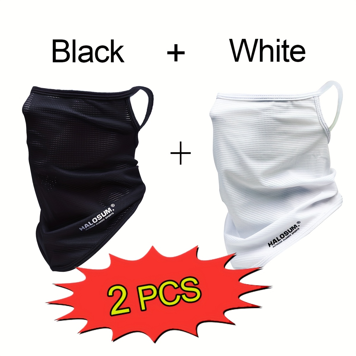 1/2Pcs Ice Silk Face Mask Brea - Street Fashion Kids 评论和价格