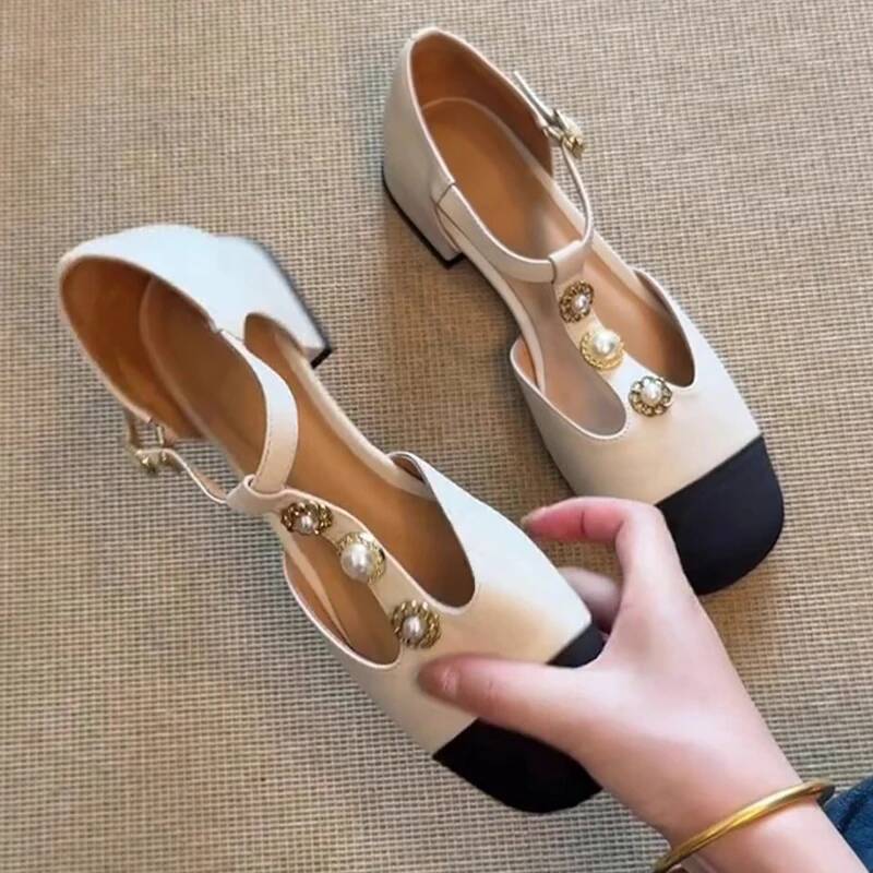Women Square Toe Heeled Sandal - Street Fashion Trends 评论和价格
