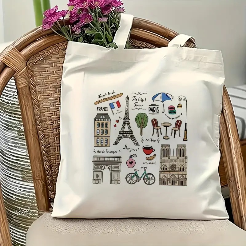 Paris Travel Tote Bag for Wome - Tote Bag Canvas Print 评论和价格