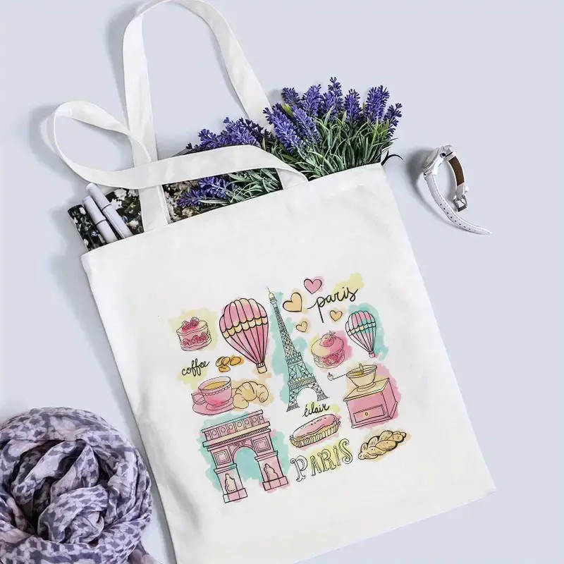 Paris Travel Tote Bag for Wome - Tote Bag Canvas Print 评论和价格
