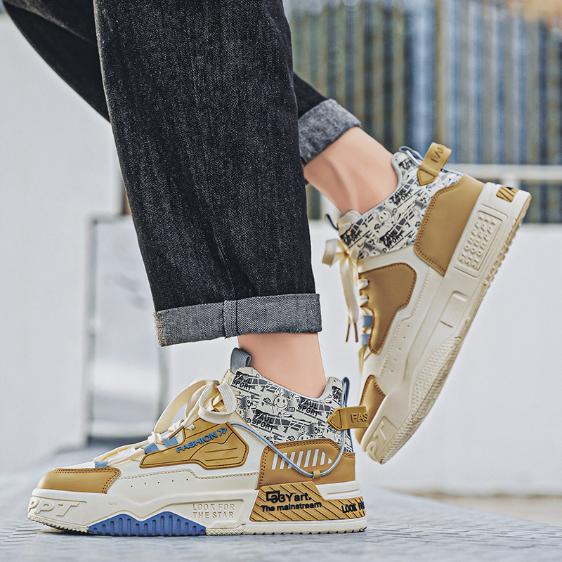 Men's High Top Board Shoes Fas - Street Fashion Walk 评论和价格