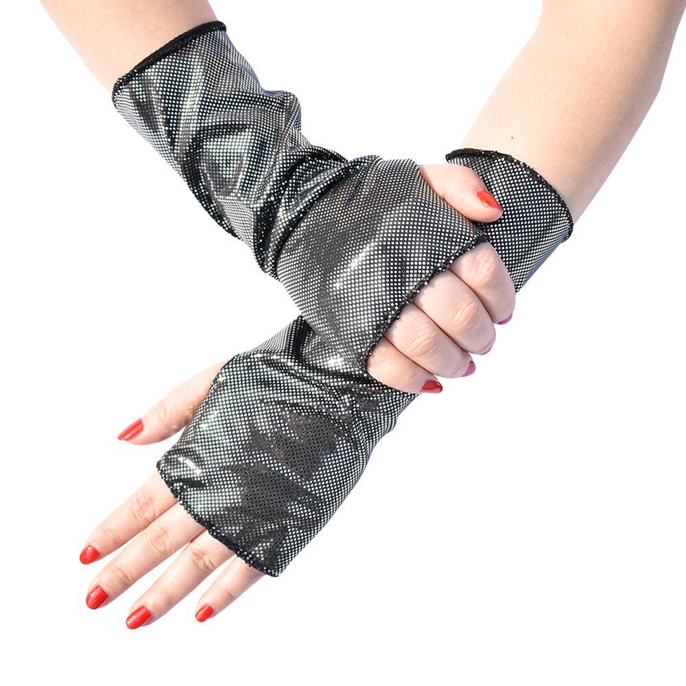 1Pair Women's Faux Patent Leat - Street Fashion Gloves 评论和价格