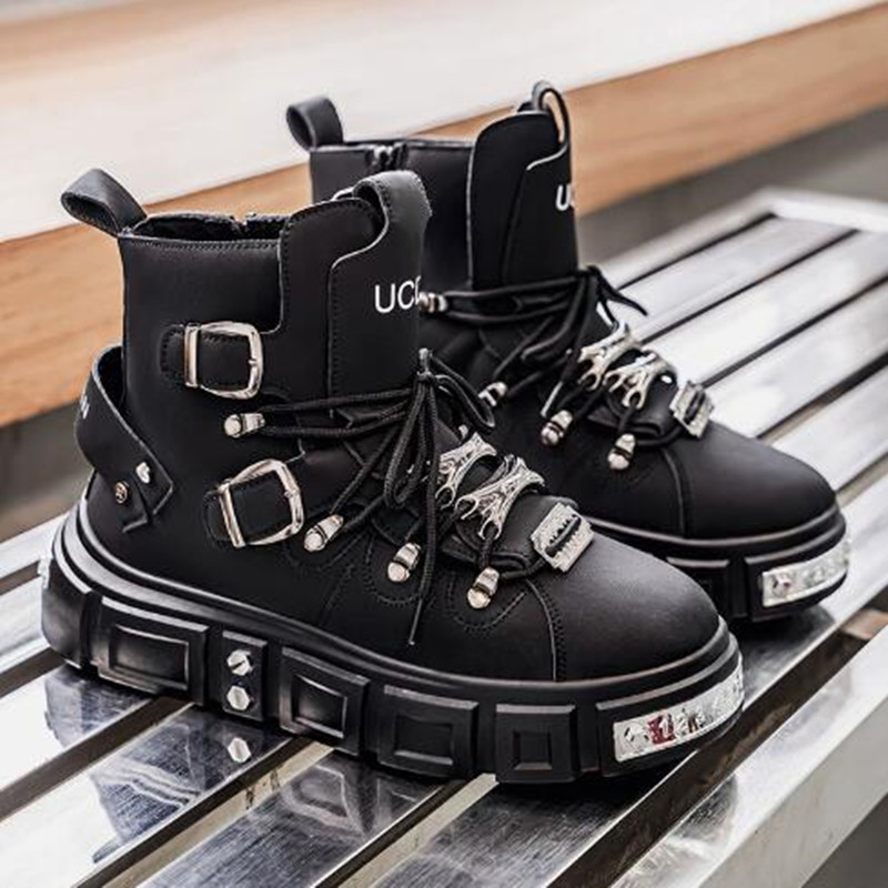 Fashion Rivet Black High top S - Street Fashion Luxury 评论和价格